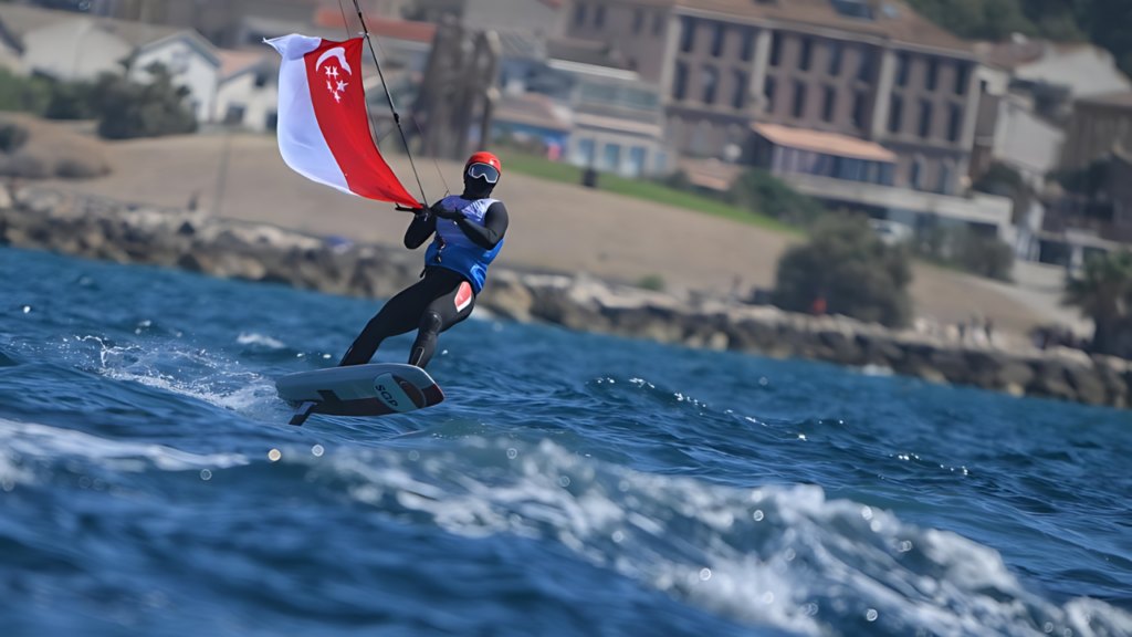 Singaporean kitesurfer