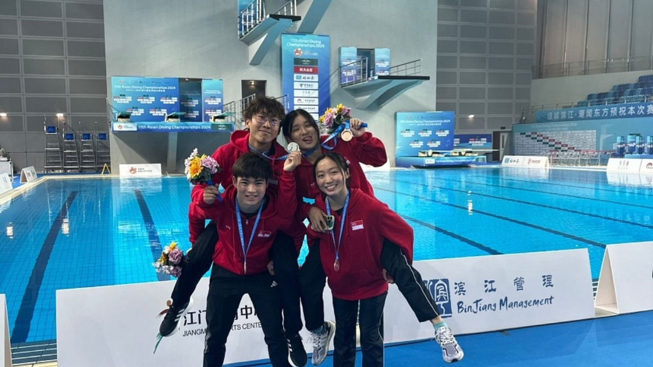 Singapore Wins Silver, Two Bronzes at Asian Diving Champs