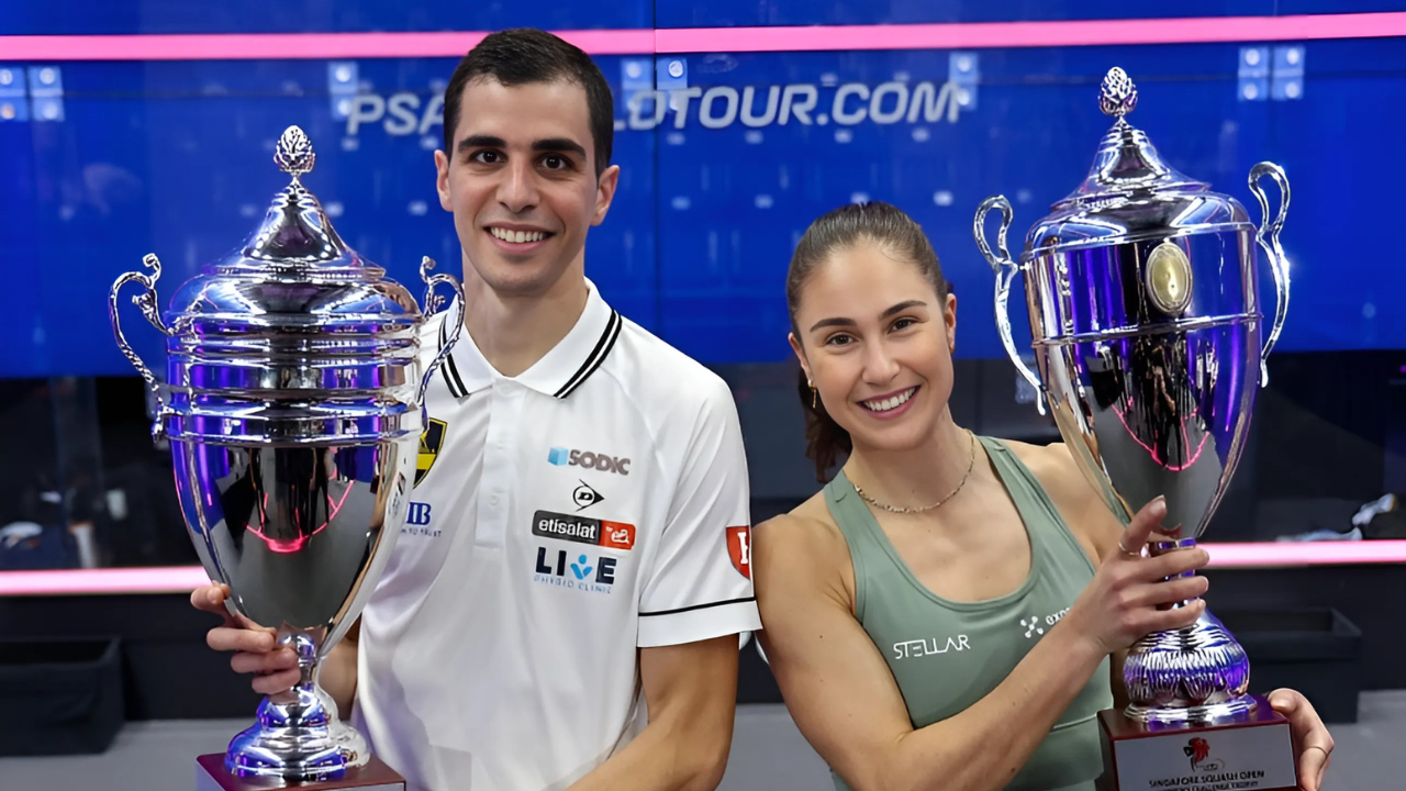 Winners Ali Farag and Nele Coll return to Singapore Squash Open.